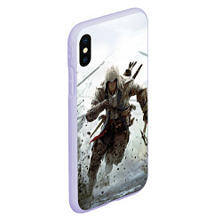 Чехол iPhone XS Max матовый ASSASSINS CREED, цвет: 3D-светло-сиреневый — фото 2