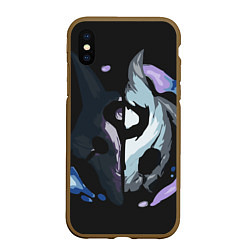 Чехол iPhone XS Max матовый League of Legends, цвет: 3D-коричневый