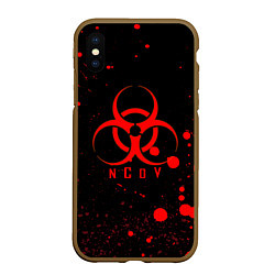 Чехол iPhone XS Max матовый NCoV