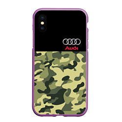 Чехол iPhone XS Max матовый AUDI