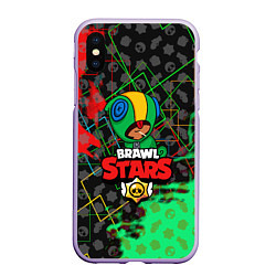 Чехол iPhone XS Max матовый BRAWL STARS:LEON