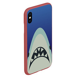 Чехол iPhone XS Max матовый IKEA Shark, цвет: 3D-красный — фото 2