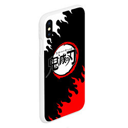 Чехол iPhone XS Max матовый KIMETSU NO YAIBA, цвет: 3D-белый — фото 2