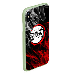 Чехол iPhone XS Max матовый KIMETSU NO YAIBA, цвет: 3D-салатовый — фото 2