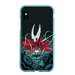 Чехол iPhone XS Max матовый Hollow Knight, цвет: 3D-мятный