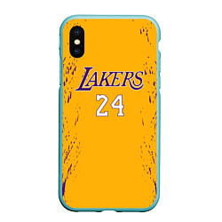 Чехол iPhone XS Max матовый Kobe Bryant, цвет: 3D-мятный