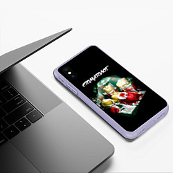 Чехол iPhone XS Max матовый Стоматолог, цвет: 3D-светло-сиреневый — фото 2