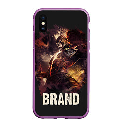 Чехол iPhone XS Max матовый Brand