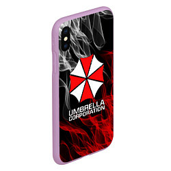 Чехол iPhone XS Max матовый UMBRELLA CORP, цвет: 3D-сиреневый — фото 2