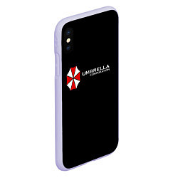 Чехол iPhone XS Max матовый Umbrella Corporation, цвет: 3D-светло-сиреневый — фото 2