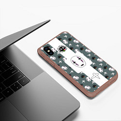 Чехол iPhone XS Max матовый Аниме Унесенные призраками, цвет: 3D-коричневый — фото 2