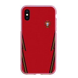 Чехол iPhone XS Max матовый Portugal home EURO 2020