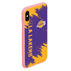 Чехол iPhone XS Max матовый LA LAKERS, цвет: 3D-баблгам — фото 2