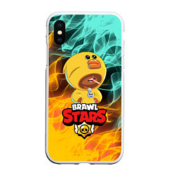 Чехол iPhone XS Max матовый BRAWL STARS SALLY LEON