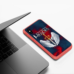 Чехол iPhone XS Max матовый Heroes of Might and Magic, цвет: 3D-красный — фото 2