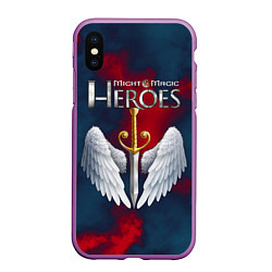 Чехол iPhone XS Max матовый Heroes of Might and Magic, цвет: 3D-фиолетовый