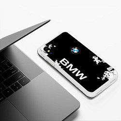 Чехол iPhone XS Max матовый BMW, цвет: 3D-белый — фото 2