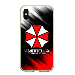 Чехол iPhone XS Max матовый UMBRELLA CORP, цвет: 3D-салатовый