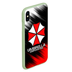 Чехол iPhone XS Max матовый UMBRELLA CORP, цвет: 3D-салатовый — фото 2