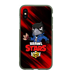 Чехол iPhone XS Max матовый BRAWL STARS