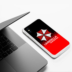 Чехол iPhone XS Max матовый UMBRELLA CORP, цвет: 3D-белый — фото 2