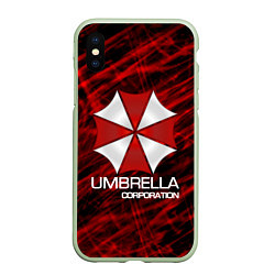 Чехол iPhone XS Max матовый UMBRELLA CORP