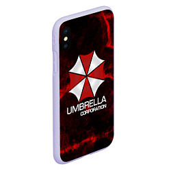 Чехол iPhone XS Max матовый UMBRELLA CORP, цвет: 3D-светло-сиреневый — фото 2