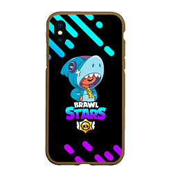 Чехол iPhone XS Max матовый BRAWL STARS LEON