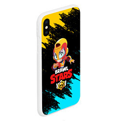 Чехол iPhone XS Max матовый BRAWL STARS MAX, цвет: 3D-белый — фото 2