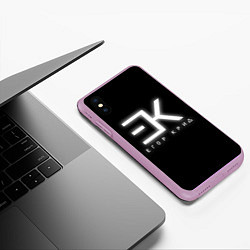 Чехол iPhone XS Max матовый Егор Крид, цвет: 3D-сиреневый — фото 2
