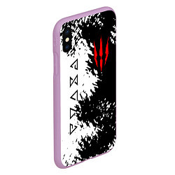 Чехол iPhone XS Max матовый THE WITCHER, цвет: 3D-сиреневый — фото 2