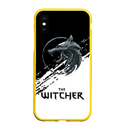 Чехол iPhone XS Max матовый THE WITCHER, цвет: 3D-желтый