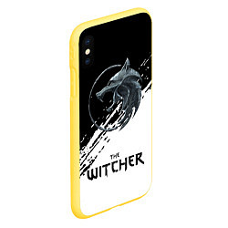 Чехол iPhone XS Max матовый THE WITCHER, цвет: 3D-желтый — фото 2