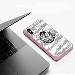 Чехол iPhone XS Max матовый ВДВ СССР, цвет: 3D-розовый — фото 2
