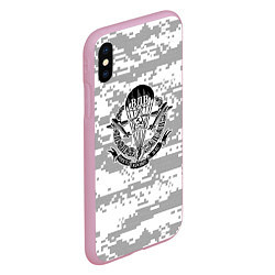 Чехол iPhone XS Max матовый ВДВ СССР, цвет: 3D-розовый — фото 2