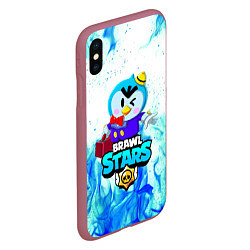 Чехол iPhone XS Max матовый BRAWL STARS MRP, цвет: 3D-малиновый — фото 2