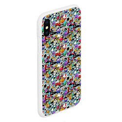 Чехол iPhone XS Max матовый Stickerboom, цвет: 3D-белый — фото 2