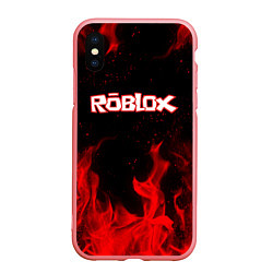 Чехол iPhone XS Max матовый ROBLOX, цвет: 3D-баблгам