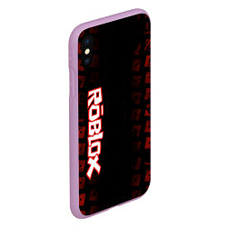 Чехол iPhone XS Max матовый Roblox, цвет: 3D-сиреневый — фото 2