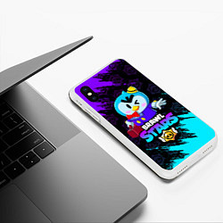 Чехол iPhone XS Max матовый BRAWL STARS MRP, цвет: 3D-белый — фото 2