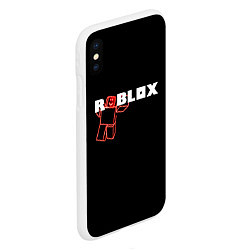 Чехол iPhone XS Max матовый Роблокс Roblox, цвет: 3D-белый — фото 2