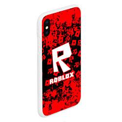 Чехол iPhone XS Max матовый Roblox, цвет: 3D-белый — фото 2