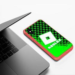 Чехол iPhone XS Max матовый Roblox, цвет: 3D-красный — фото 2