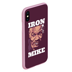 Чехол iPhone XS Max матовый Mike Tyson, цвет: 3D-розовый — фото 2