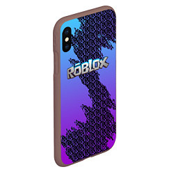 Чехол iPhone XS Max матовый Roblox, цвет: 3D-коричневый — фото 2