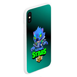 Чехол iPhone XS Max матовый Brawl stars, цвет: 3D-белый — фото 2