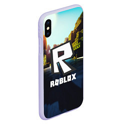Чехол iPhone XS Max матовый ROBLOX, цвет: 3D-светло-сиреневый — фото 2