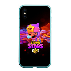 Чехол iPhone XS Max матовый BRAWL STARS SANDY