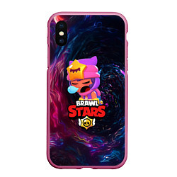 Чехол iPhone XS Max матовый BRAWL STARS SANDY