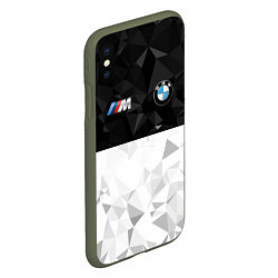 Чехол iPhone XS Max матовый BMW M SPORT, цвет: 3D-темно-зеленый — фото 2